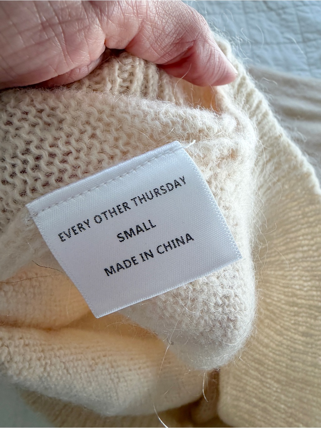 Every Other Thursday Mohair Knit Sweater Small — image 6 of 8